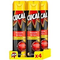 Los mejores  - Cucal Insecticida Aerosol 400ml - Pack de 4- Total: 1600ml